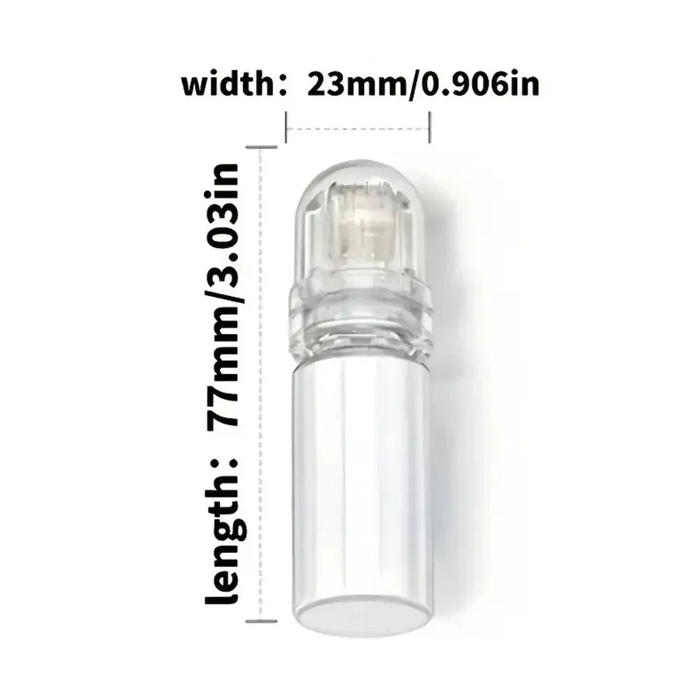 Hydra titanium needle Roller 64 Pins Micro tips Derma needles skin care Anti aging whitening bottle roller serum reusable